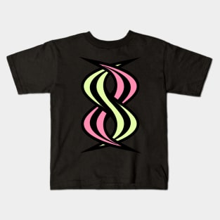 Smellville and Smellody ‘S’ Interlocking Logos Black Kids T-Shirt